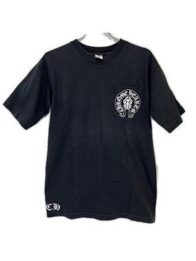Chrome Hearts | Tops | Chrome Hearts White Vneck Tee With Black